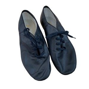 Capezio CG02 Black Adult 5.5M Split Sole Jazz Dance Leather Shoes Women’s